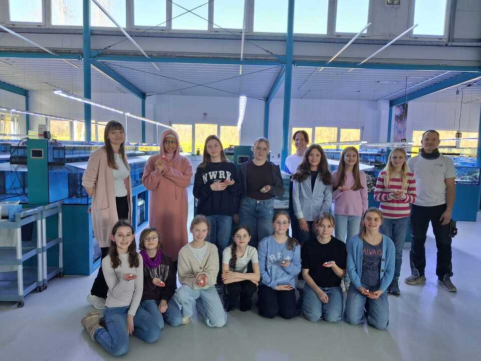 6. Klasse im Meerwasserzentrum
