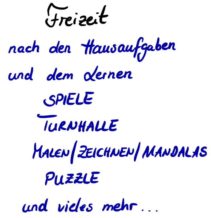 Freizeit Beschreibung