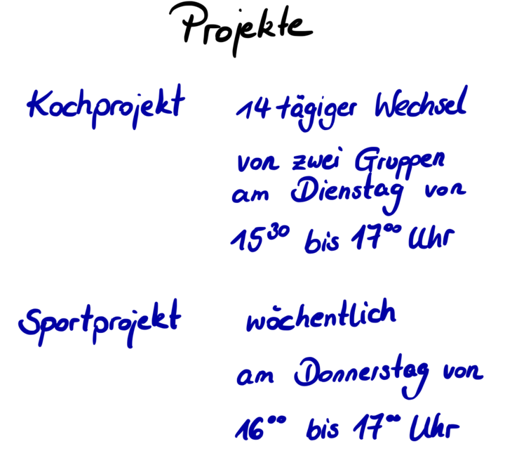 Projekte Beschreibung